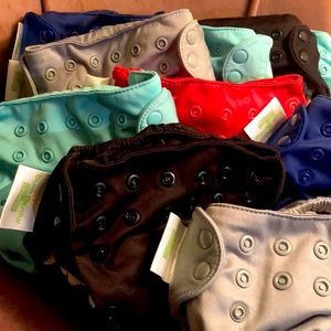 10 ‘baby bum’ organic cloth diapers